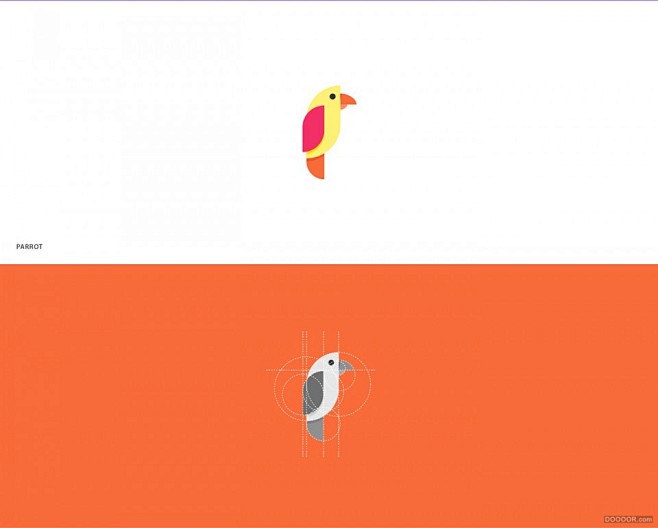 规矩中的动物图形LOGO演化设计 #品牌...
