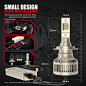 Car Work Box Fanless H7 LED Headlight Bulb, 10000LM 60W 6500K Extremely Bright Conversion Kit Adjustable Beam (Pack of 2), Headlight Bulbs - Amazon Canada
