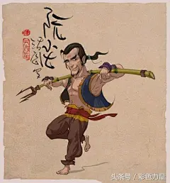 诙谐独创！杨田恒情侣联手Q版《水浒传》！