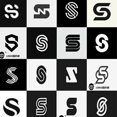 灵感采集⭐300个字母 S元素图形logo设计分享-花瓣网