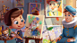 Hooray Heroes - Grows Up Book - The Painter, Ocellus - SERVICES : Ocellus helped Hooray studio creating a new line of innovative customisable books, bringing tears of joy to millions of families worldwide.
Hooray Studio successfully sold more than a milli