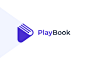 PlayBook Logo Identity concept button mark identity listening play book branding icon logo