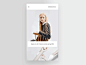 #APP设计#  #设计秀# Fashion shop App - Dribbble  极简+High fashion，简约清晰的结构布局，最大限度的展示单品内容。 ​​​​