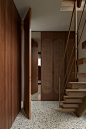 Maison Carlier  / yh2 - Interior Photography, Stairs, Door, Column, Facade, Handrail, Beam