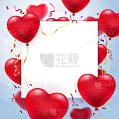 贺卡,边框,气球,心型,纸牌,空的,背景分离,浪漫,情人节卡,复古风格