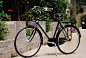 永久c复古自行车独家改装用brooks 黑色真皮坐垫把套加货架改黑胎 原创 设计 新款 2013