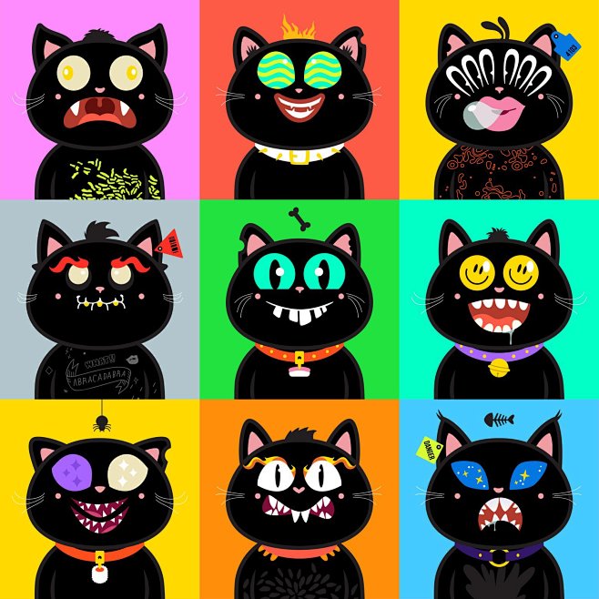 插画 猫 NFT
