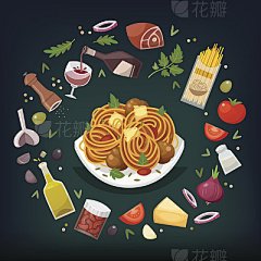 Pasta bolognese dish.