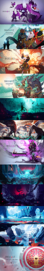 【Duelyst】卡通风格 手游宣传设计参考 CG 游戏原画 设定 素材包-淘宝网__原画·卡牌·美宣  _T202018  _怪物