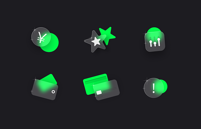 ICONS  毛玻璃图标练习2