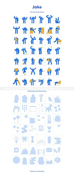 42张有趣简单的人物插画设计图片下载_颜格视觉