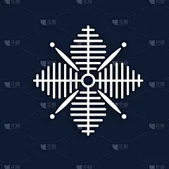 雪花涂鸦手绘圣诞设计。