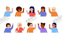 打招呼 【酷图网】可爱,儿童节,儿童,头像,同学,学生,小孩,小孩子,开心,挥手,快乐,打招呼的人,你好,人物,人,形象,打招呼,文明,素材,图片,小清新,节日,创意,装饰,元素,问候日海报,海报,横幅,世界问候日,国际问候日,问候日,问候日展板,问候语,问候日横幅,问候日卡通,手绘,插画,插图,日常,生活,见面,