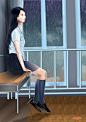 #动你魅#作品描述：孤单的等待。创作理念：静静的是你，雨夜的等待，凝固成的雕塑。动态形式意见：窗外的雨水，飘然而落不停，也许还可以雷云卷动的感觉……注册花瓣网账号：A诙的帽子*Wangxh*；QQ：776520218