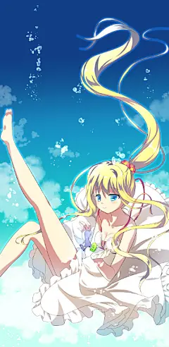 #每日壁纸#永不坠落的天使——神尾观铃#pixiv# 