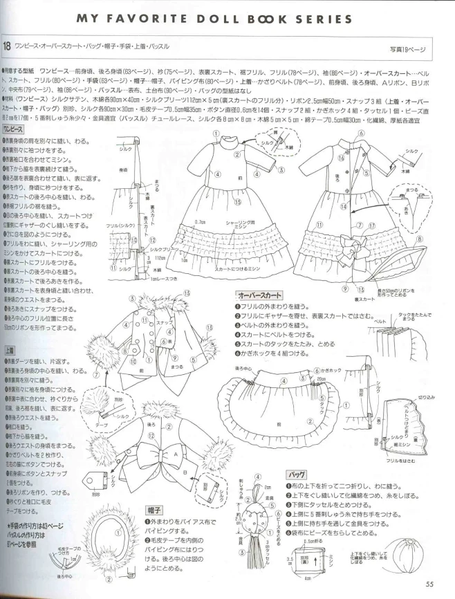 100本娃衣服装纸样图纸分享004-4图片_珍妮娃娃服装专集 No.9：维多利亚风服饰（绝版）图片素材-花瓣网