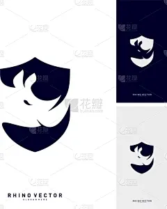 模板,品牌名称,概念,犀牛,野生动物,哺乳纲,现代,动物,危险,剪影