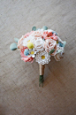 Bride's Felt Flower Wedding Bouquet / Choose Your by LeaphBoutique: 