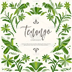 Otomi Style Composition - Copy Space