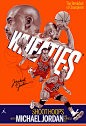 Wheaties : A Wheaties illustration dedicated to Michael Jordan.  Michael made every kid believe they could fly and eating Wheaties  became the necessary fuel.