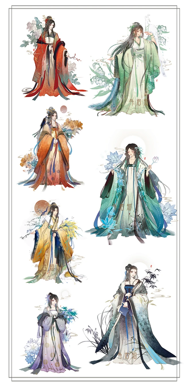 与君知|原创古风和纸胶带|七仙女概念图 云中君-淘宝网图片_毕设参考-古风图片素材-花瓣网