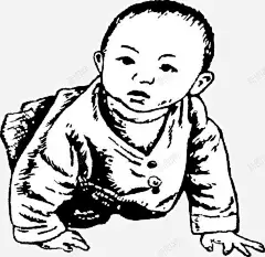 爬着的孩子高清素材 可爱 免费下载 页面网页 平面电商 创意素材 png素材