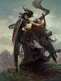 Azazel, The Fallen Star, Peter Mohrbacher : The First Watcher of the North was a favorite among many. Azazel’s beauty and kindness were a thing of legend. He taught mankind to forge swords, handling both his hammer and his blade with equal grace. And thou