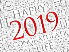 2019年问候字云拼贴