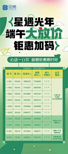 端午节特价房海报
