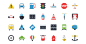 60 flat styled icon sets - The Iconfinder Blog : The flat style is still popular and we are getting many new great flat styled icons submitted. We have collected some of the best free and premium icon sets. Enjoy! Free icons Premium icons