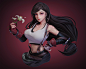 FF7 Tifa , LU. deardeer : HI,This is the third work of my Head carving series.About Tifa's Fan Art.