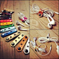 iPhone iPod Cord Organizer - Leather iPhone Earbud Lightning Charger Cord Keeper Holder Organizer on Etsy, $8.75