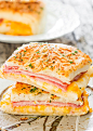 Ham and Cheese Pockets - completely homemade ham and cheese hot pockets! So good and delicious, your whole family will fall in love with these pockets!