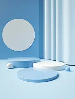 c4d蓝色小清新立体展台海报背景_场景/海报/banner  背景图 _&gt;  场景背景 _急急如率令-B66796831B- -P3956844403P-  #率叶插件，让花瓣网更好用_https://app.lvyex.com/?yqr=11193147#