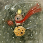 绘本插画超话 神奇的动物世界每天都会上演怎样的故事呢？works by Julia Schigal
#手绘# #儿童插画# ​​​​