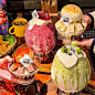 网红楠火锅刨冰雪糕碗创意密胺仿瓷餐具绵绵冰碗甜品碗锥形斗笠碗