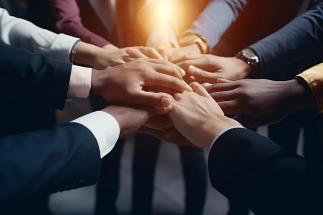 集体握手企业精神商务合作团结人物摄影图片-花瓣网