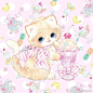 #服装参考# Lolita动物甜柄风格参考-猫
（插画师ig：amenomori.fumika） ​​​​