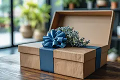 精美礼物盒物品摄影图