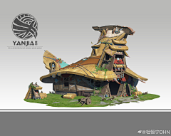 丶范范采集到很值得制作系列-建筑-物件-角色-设计大杂烩