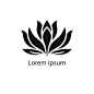 莲花瑜伽标志logo矢量图设计素材