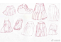 一组JK制服裙的绘制方法，百褶裙的关键在于褶子的画法，快马来学习吧~（作者：ゼロ（ぬんぬ，ID：44156553）
#动漫绘画# #绘画素材# #JK制服# #动漫#