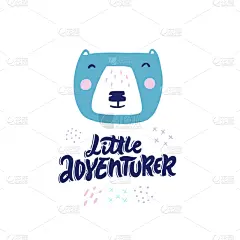 可爱的,斯堪的纳维亚半岛,小的,动物,儿童,熊,想法,绘画插图,雕刻图像,t恤