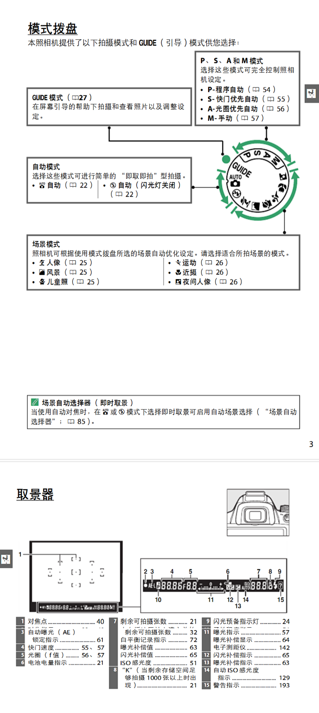 尼康D3200简体中文说明书_图文_百度...