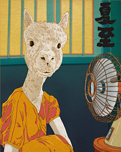 透、夏采集到插画是什么画