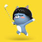 Kakao Friends Screen Golf : Kakao Friends character animation for T-up VISION 2 screen golf