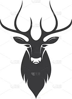 品牌名称,鹿,绘画插图,野生动物,哺乳纲,动物,母鹿,尾巴,驯鹿,剪影