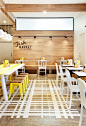 Inspiring Interior in a Fish Market with fresh yellow details | 79 Ideas
