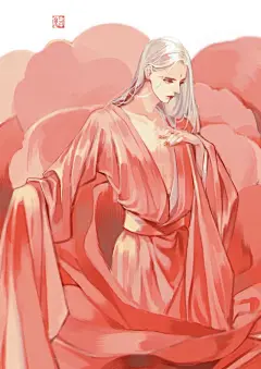 红色古风壁纸丨动漫古风人物插画，世人常说借酒消愁，借的是新人，消的是旧人