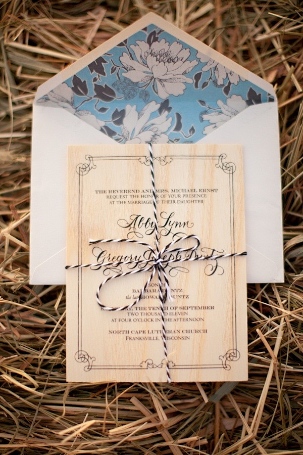 Birch + floral invit...